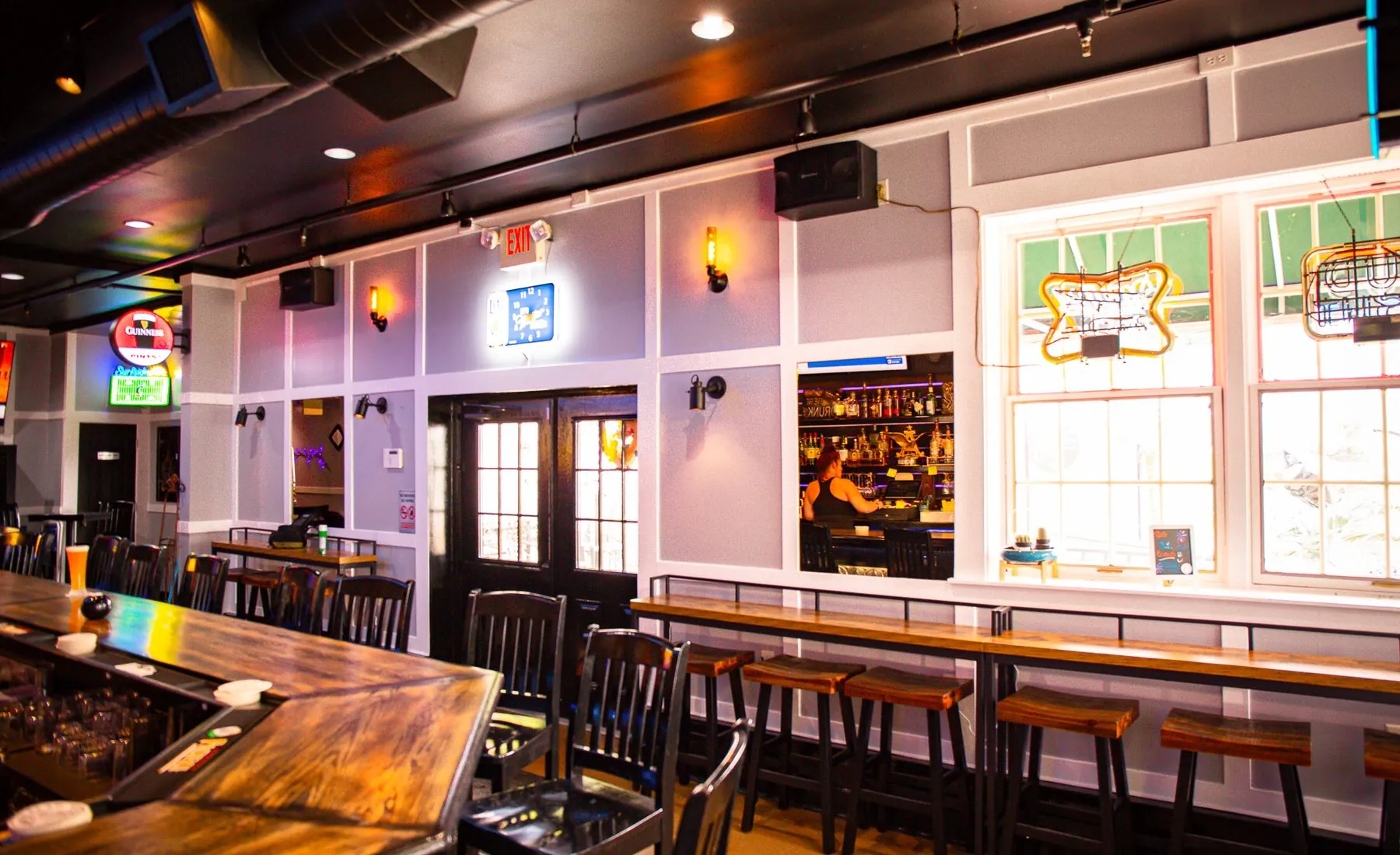 The main bar room at Du Drop In…Again, daylight through the front windows